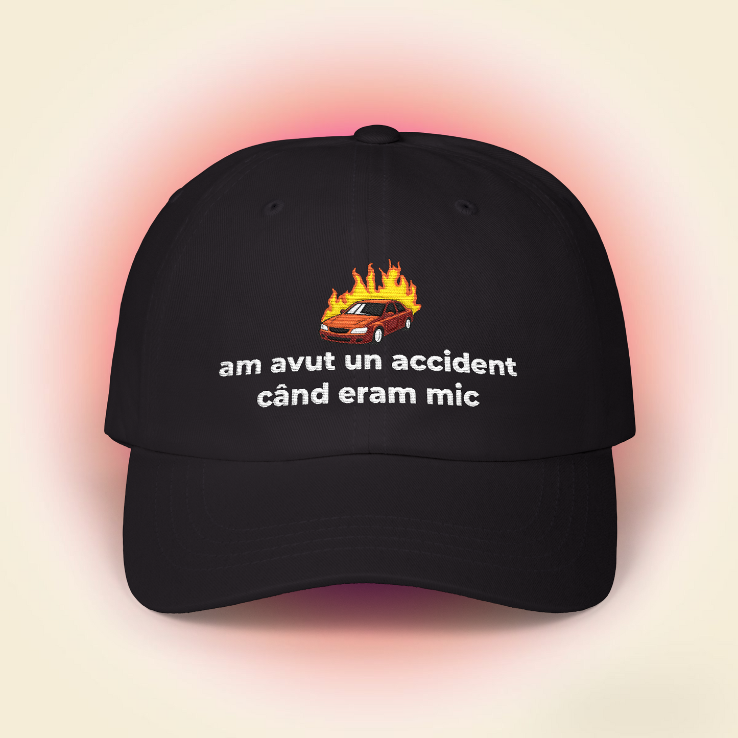 am avut un accident când eram mic - Șapcă