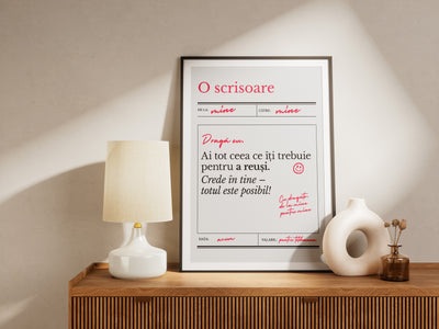 o scrisoare - Poster