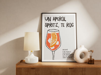 un aperol spritz, te rog - Poster