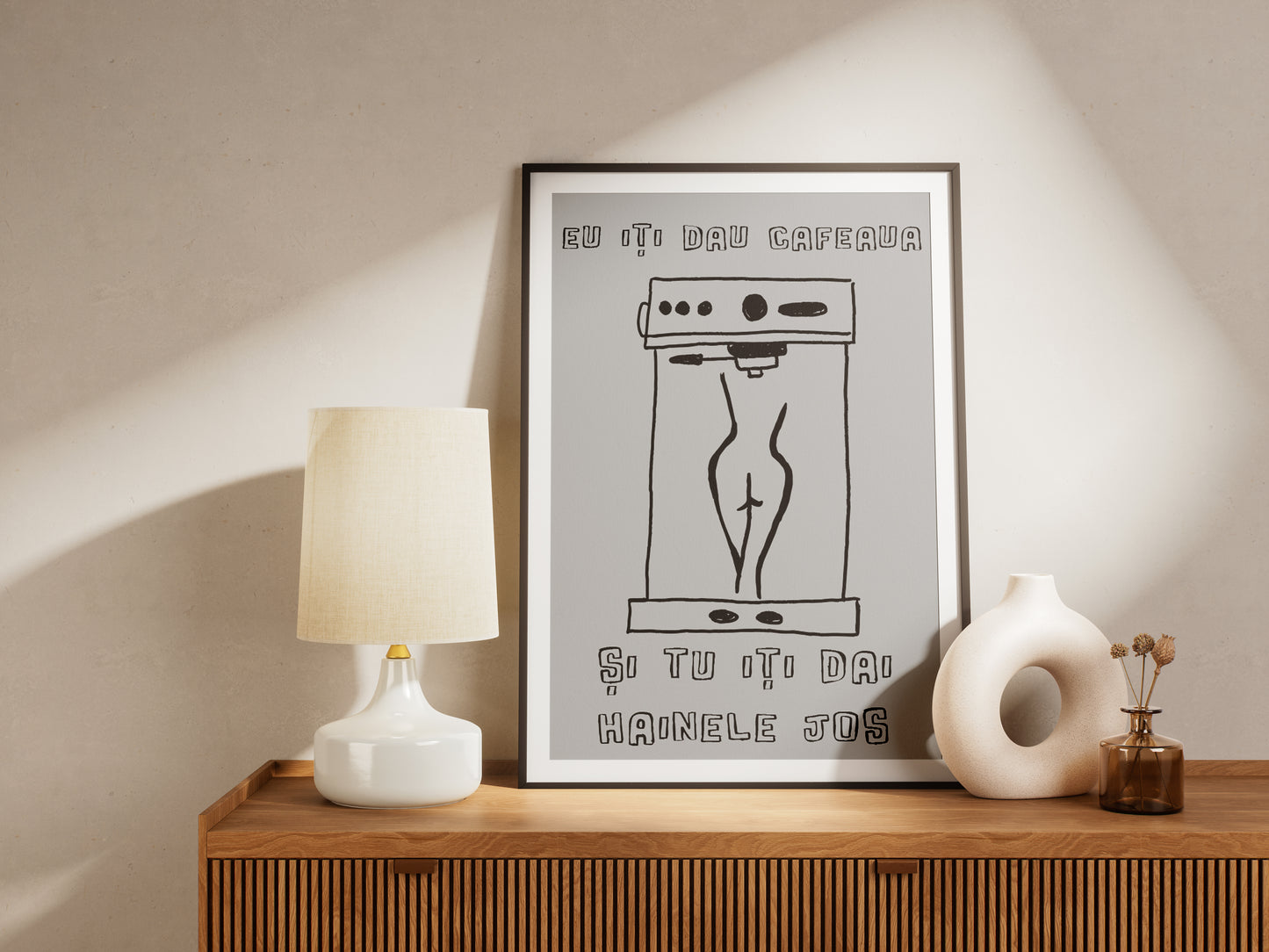 eu iți dau cafeaua și tu iți dai hainele jos - Poster