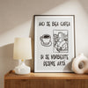 aici se bea cafea și se vorbește despre artă - Poster