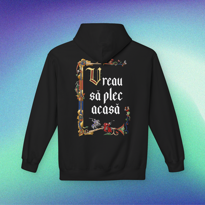 vreau să plec acasă - Hanorac Medium Fit