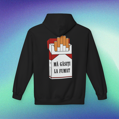 mă găsiți la fumat - Hanorac Medium Fit