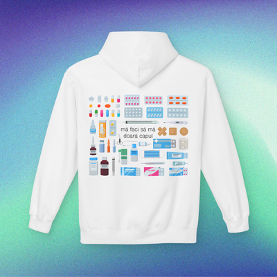 mă faci să mă doară capul - Hanorac Medium Fit