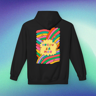 vreau să mor - Hanorac Medium Fit