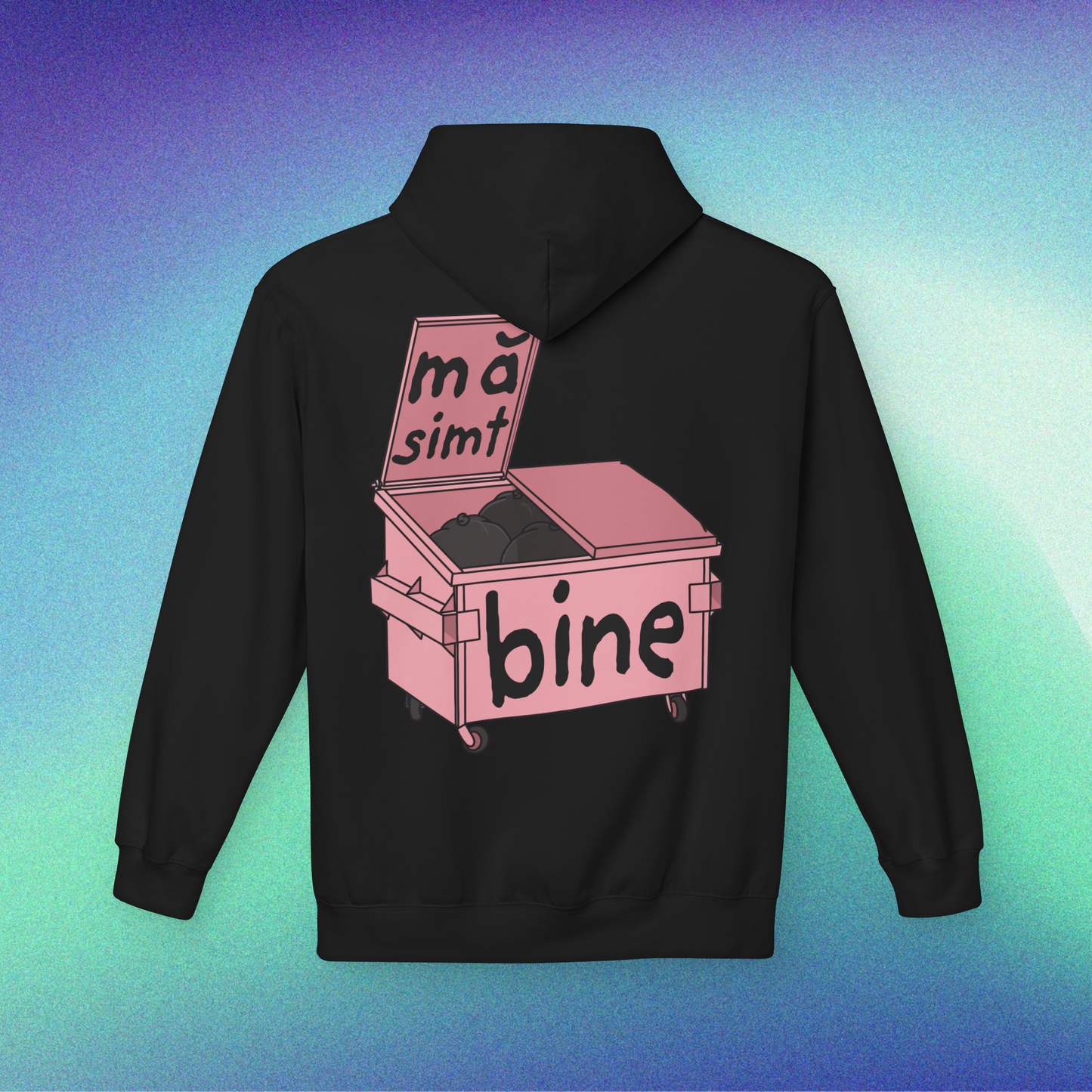 mă simt bine - Hanorac Medium Fit