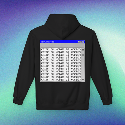 chiar nu voiam să vorbim - Hanorac Medium Fit