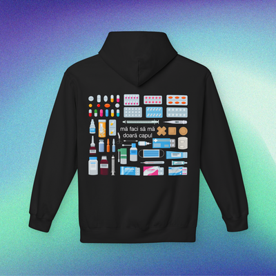 mă faci să mă doară capul - Hanorac Medium Fit