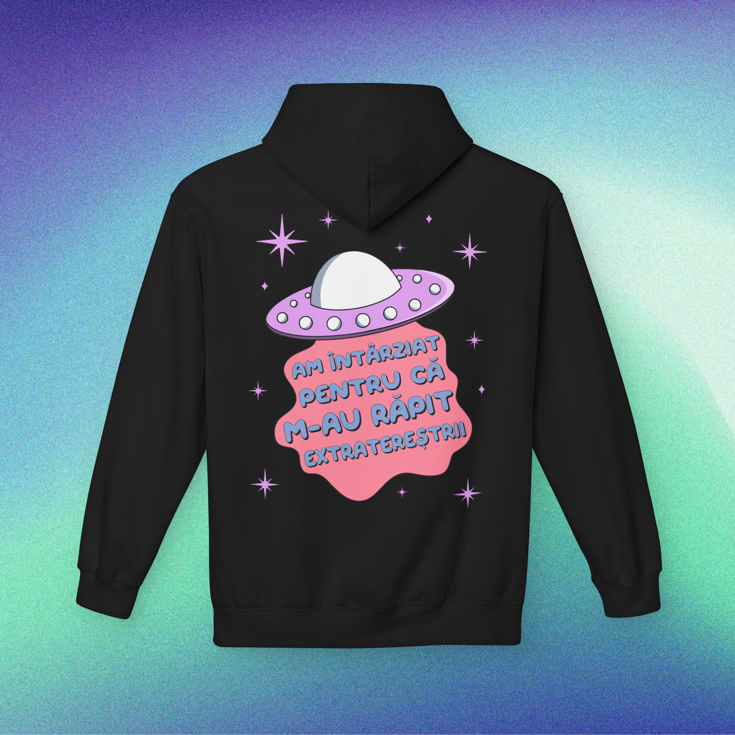 am întârziat pentru că m-au răpit extratereștrii - Hanorac Medium Fit