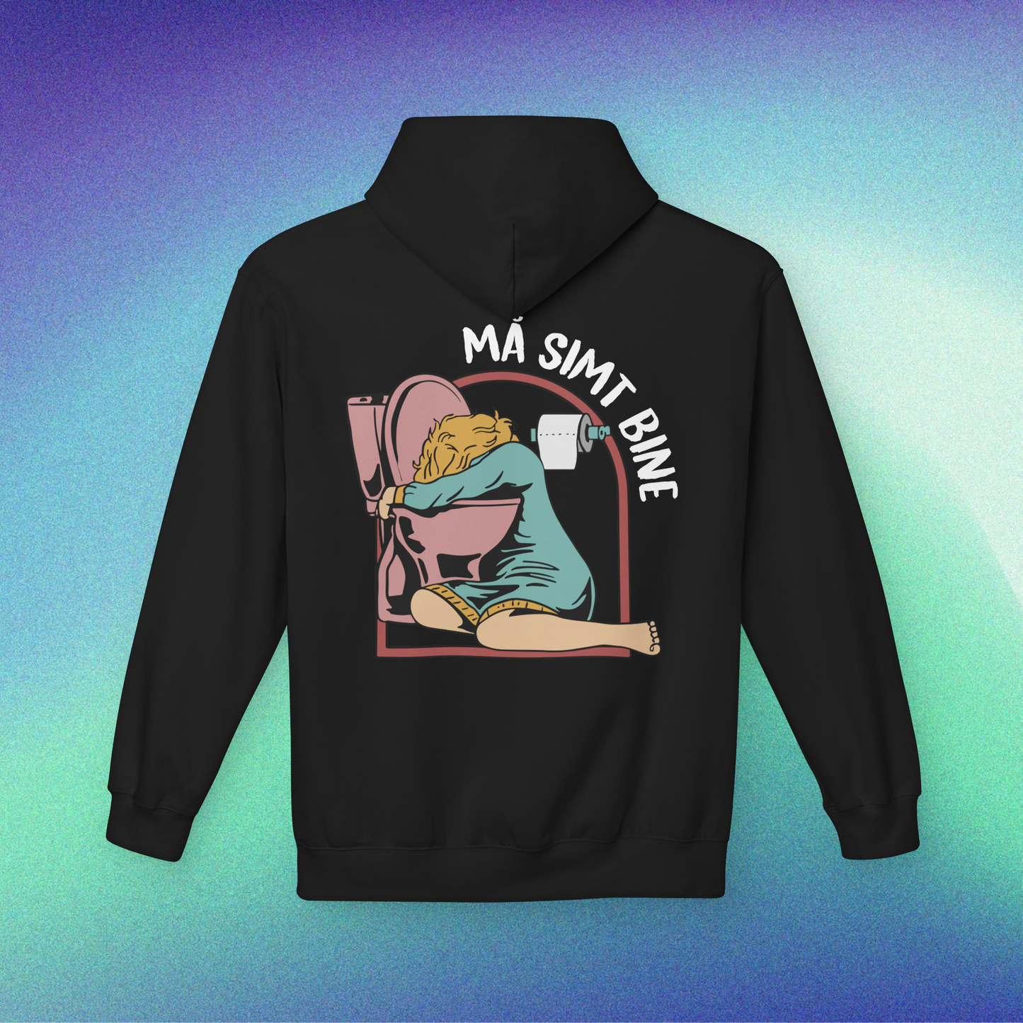 mă simt bine - Hanorac Medium Fit