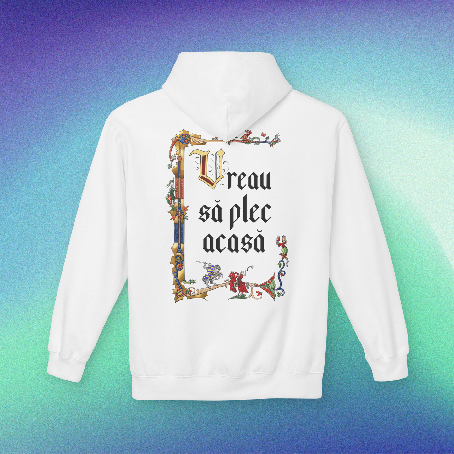 vreau să plec acasă - Hanorac Medium Fit