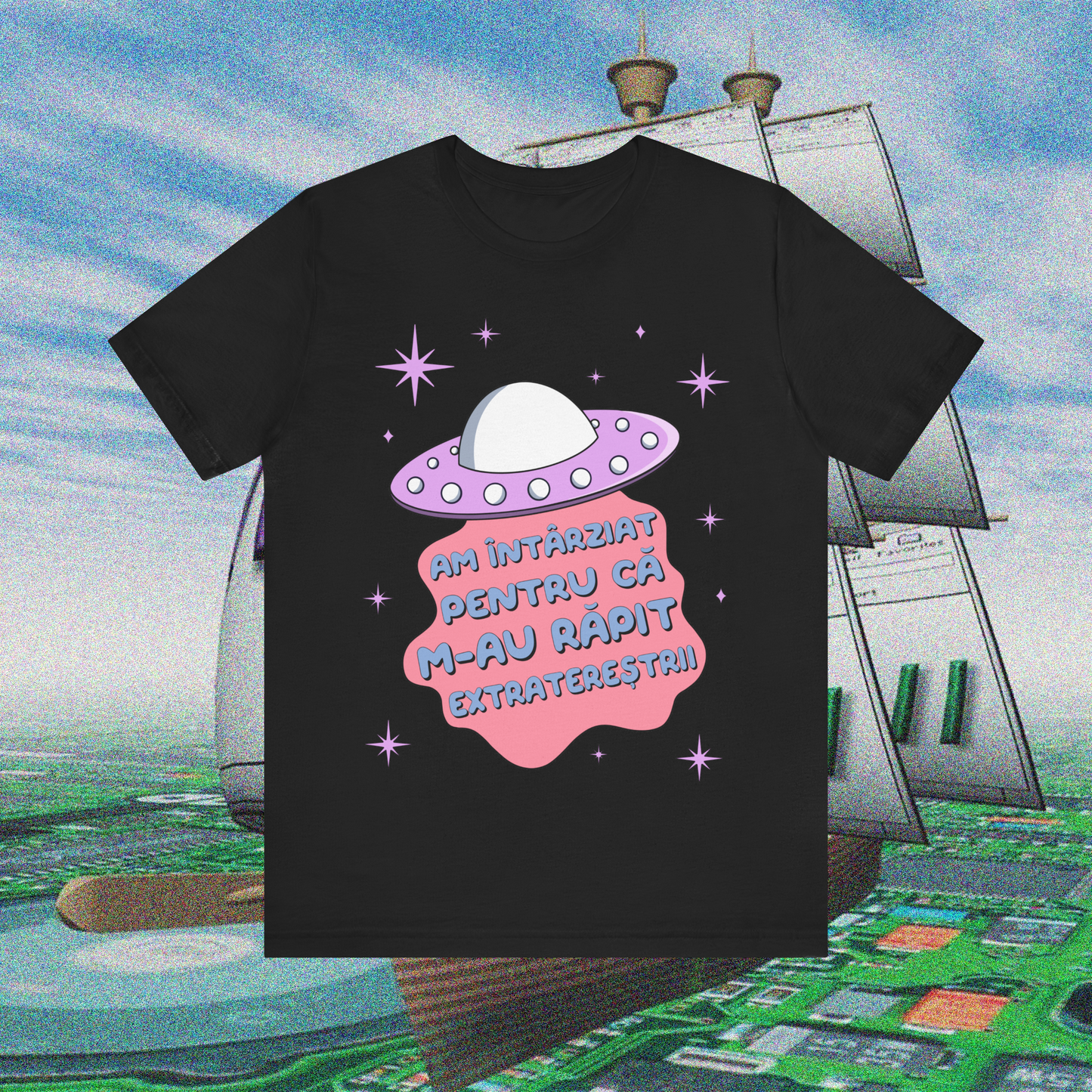 am întârziat pentru că m-au răpit extratereștrii - Tricou Medium Fit