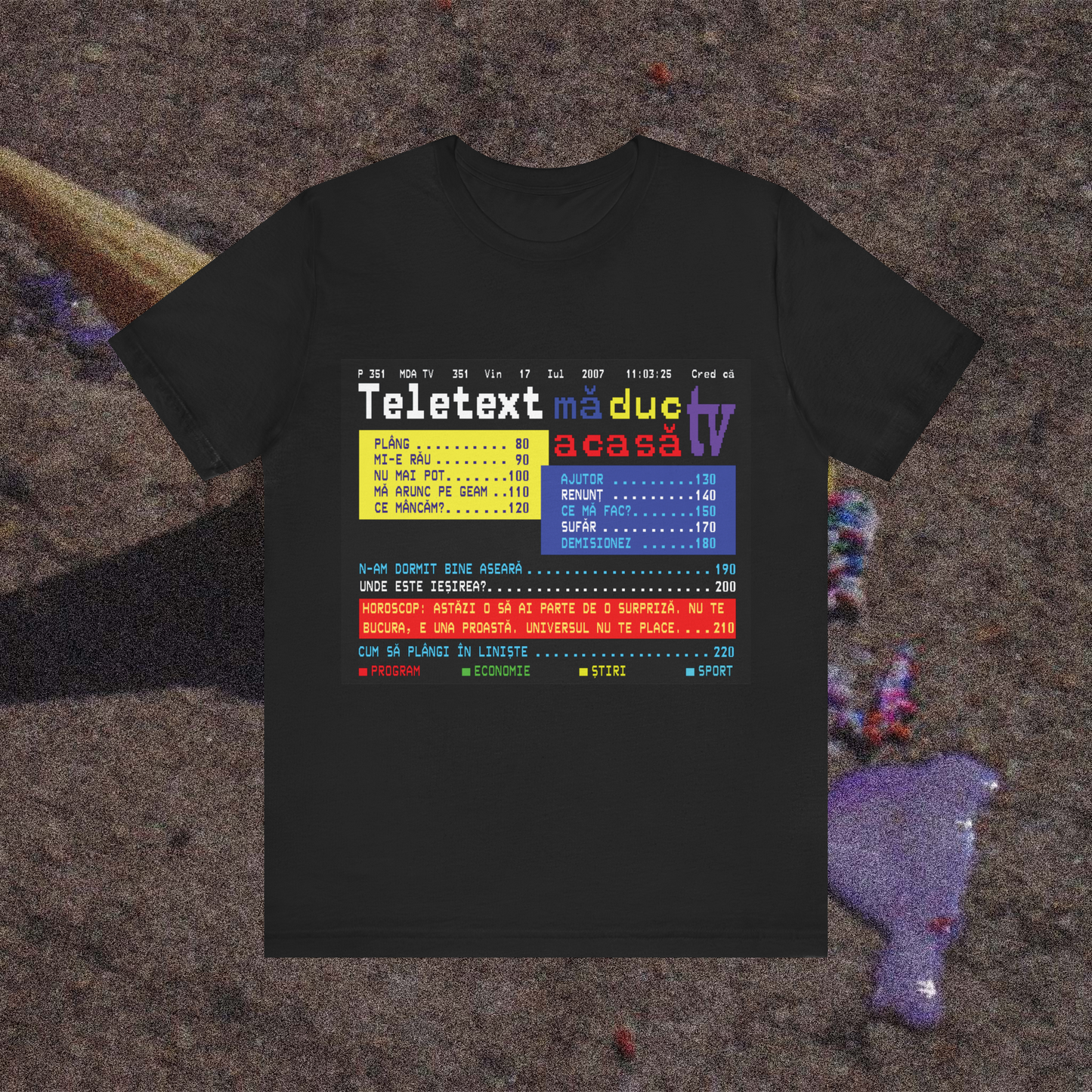 teletext - Tricou Medium Fit