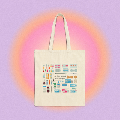 mă faci să mă doară capul - Tote Bag
