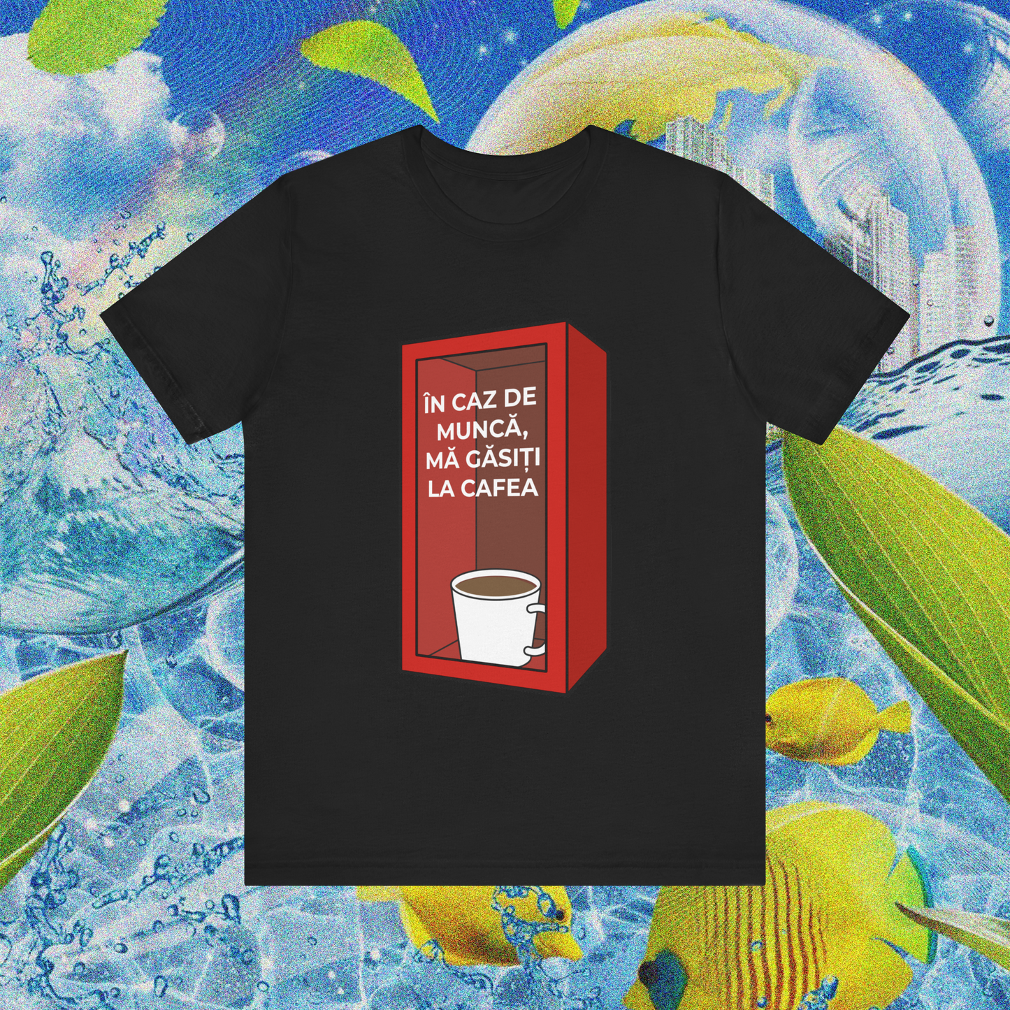 în caz de muncă, mă găsiți la cafea - Tricou Medium Fit