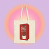 în caz de muncă, mă găsiți la cafea - Tote Bag