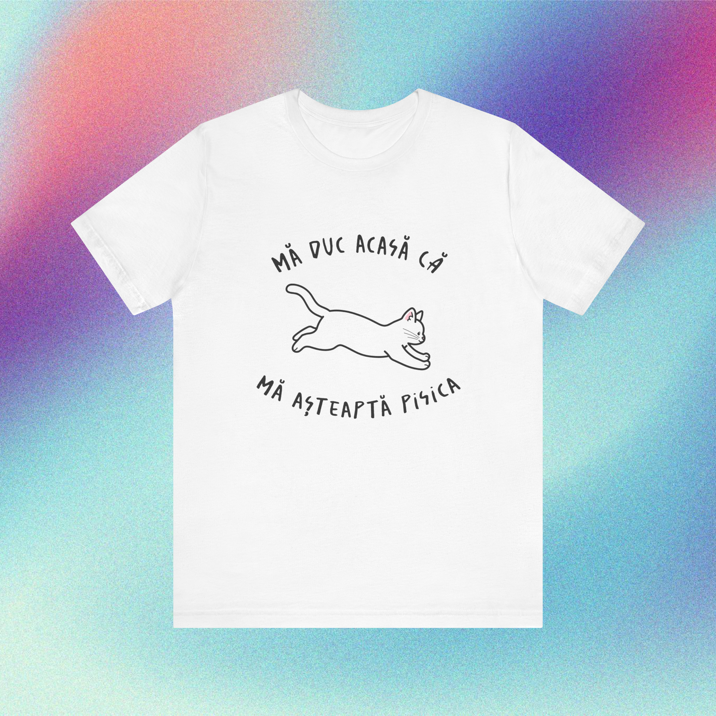 mă duc acasă că mă așteaptă pisica - Tricou Medium Fit