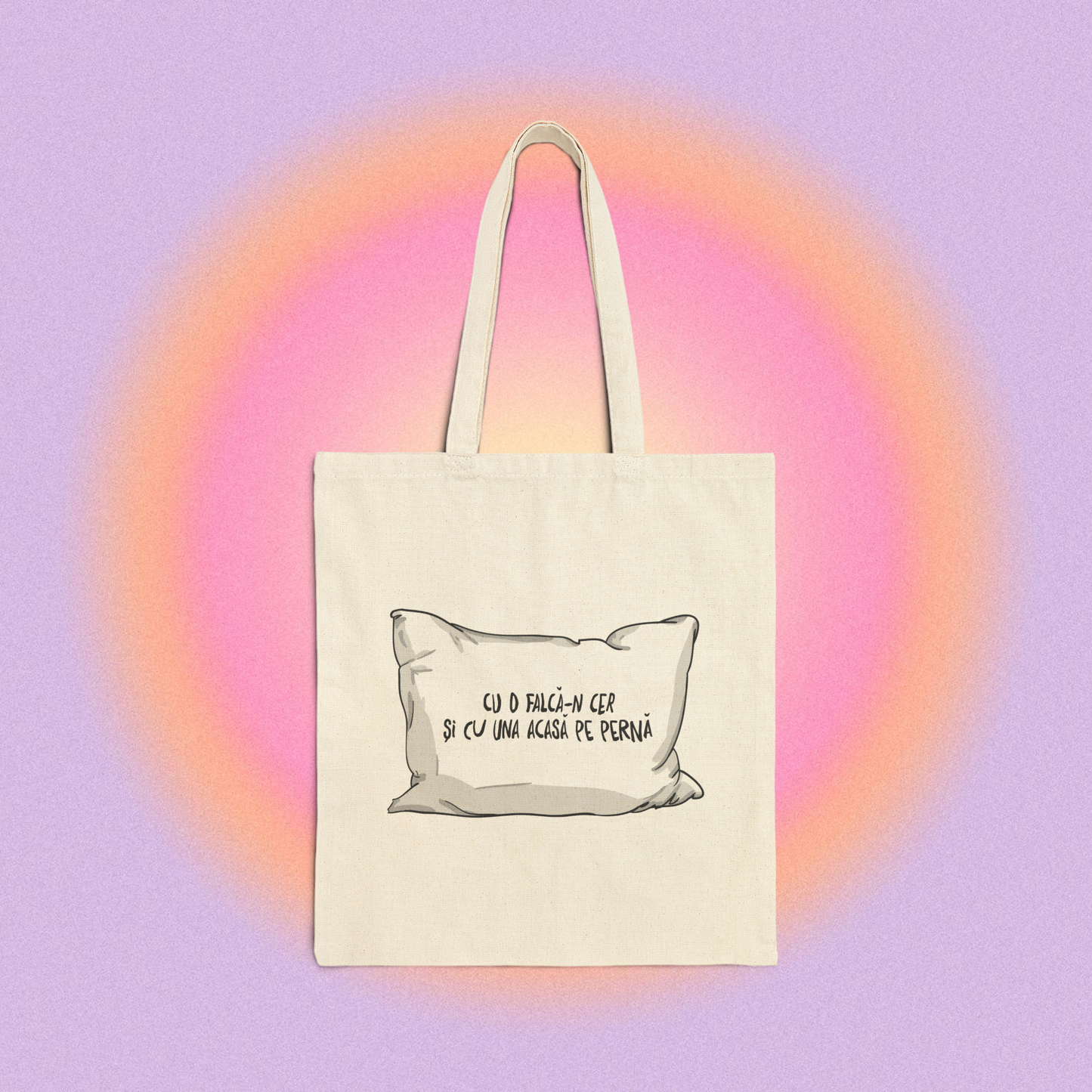 cu o falcă-n cer și cu una acasă pe pernă - Tote Bag