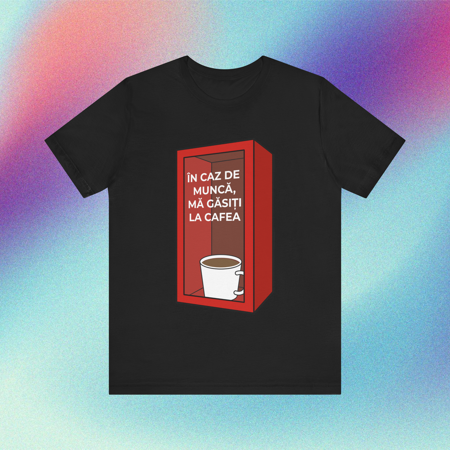 în caz de muncă, mă găsiți la cafea - Tricou Medium Fit