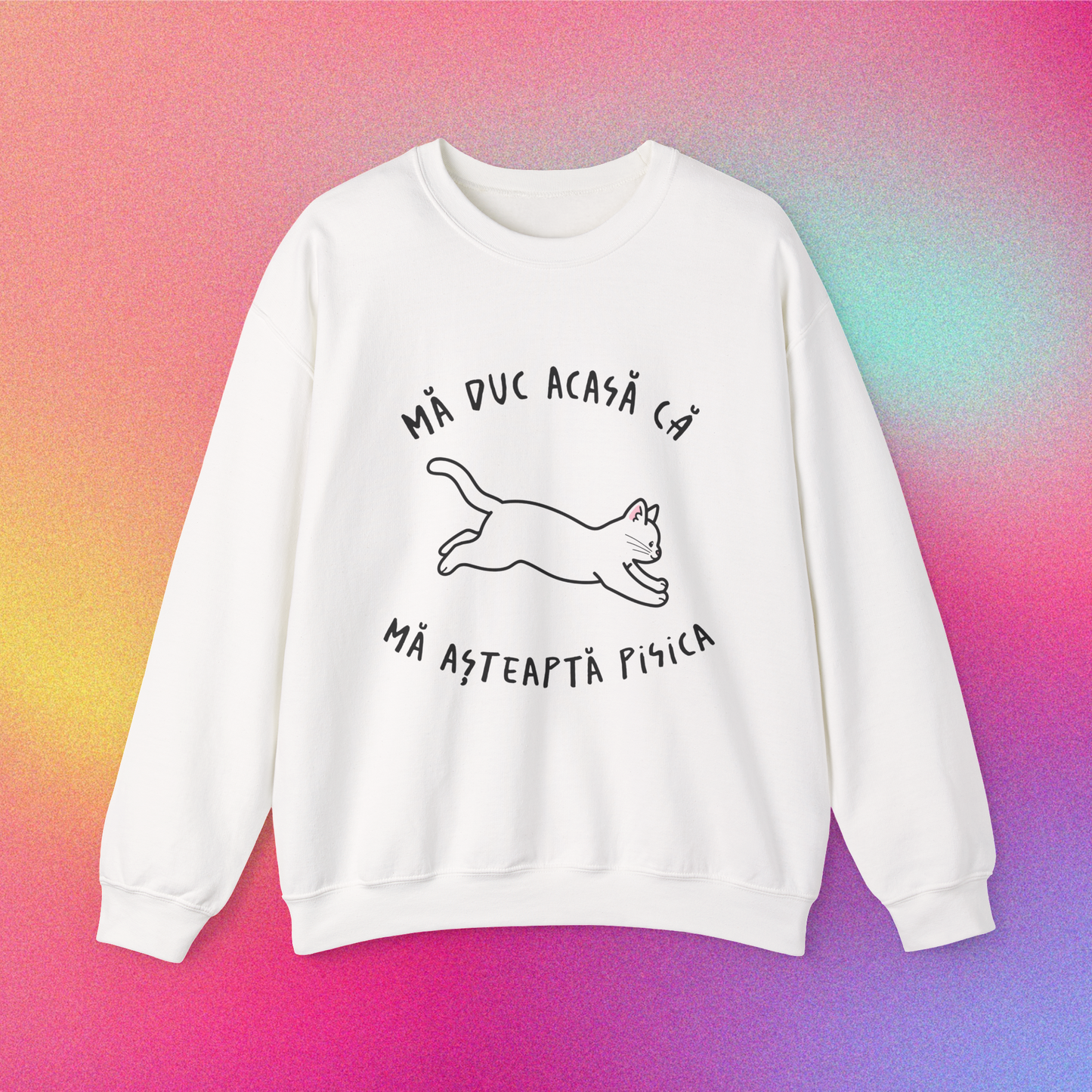 mă duc acasă că mă așteaptă pisica - Bluză Medium Fit