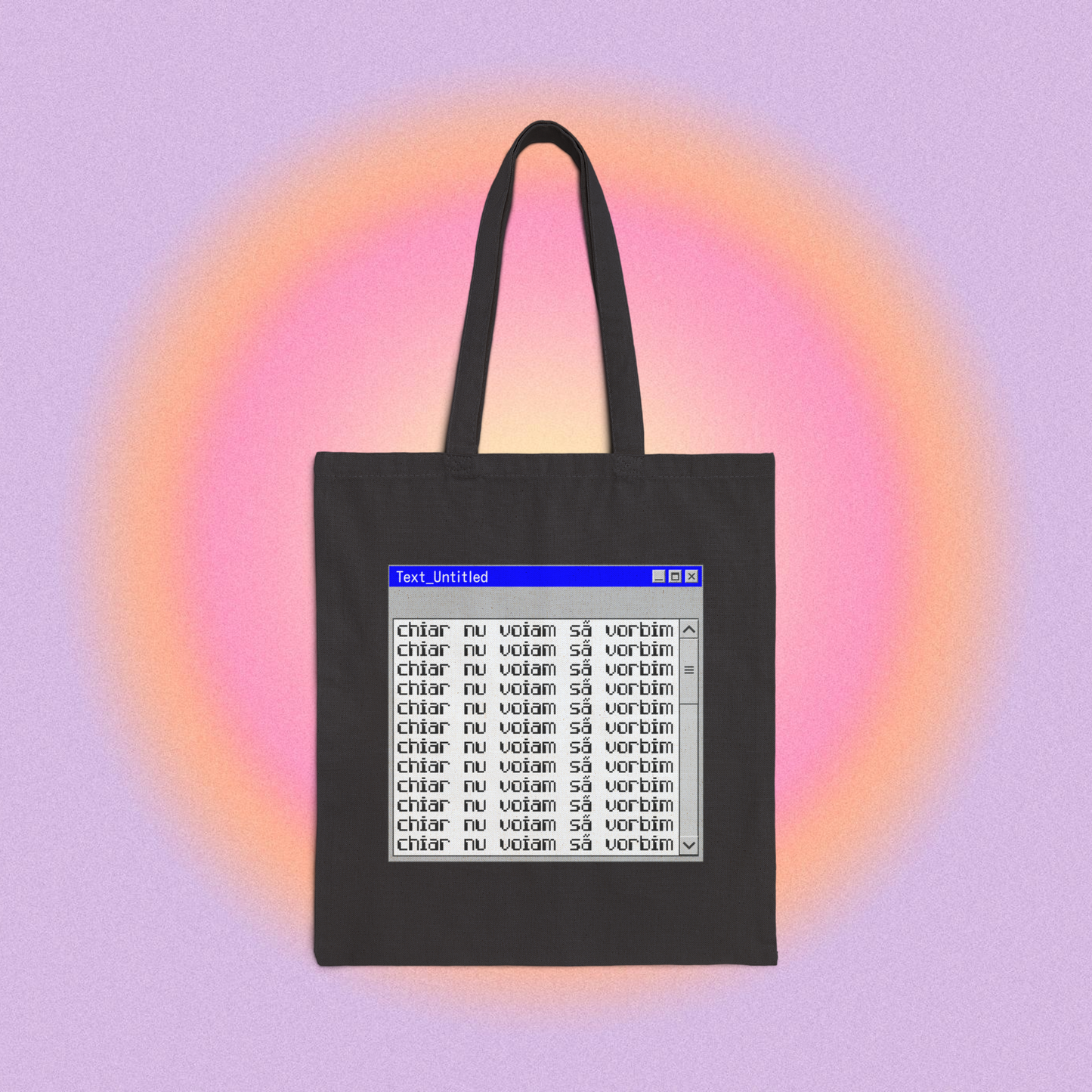 chiar nu voiam să vorbim - Tote Bag
