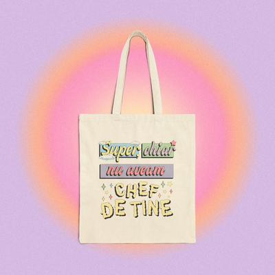 super, chiar nu aveam chef de tine - Tote Bag