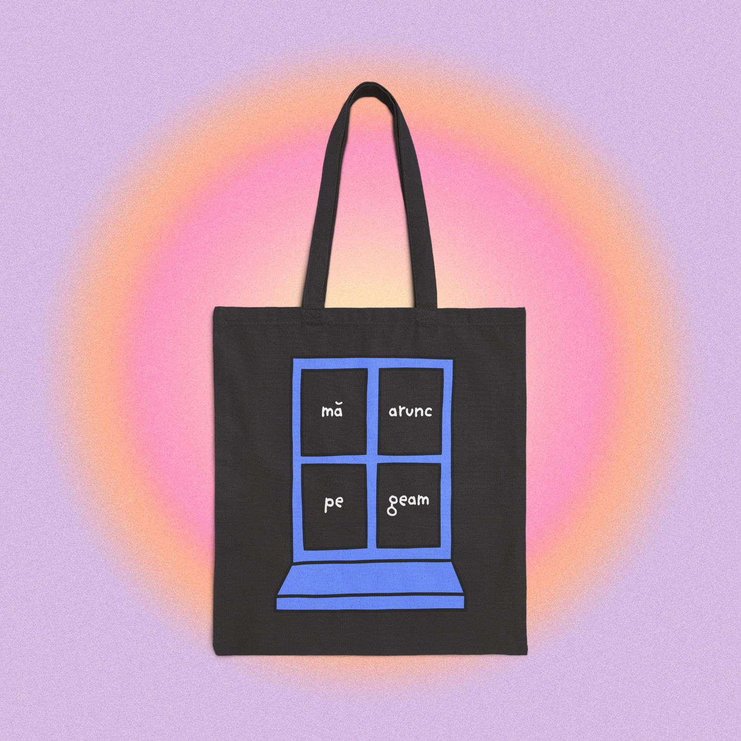 mă arunc pe geam - Tote Bag