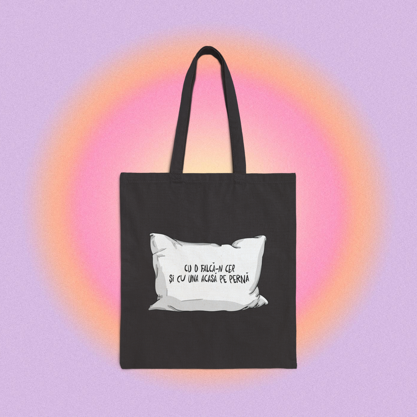 cu o falcă-n cer și cu una acasă pe pernă - Tote Bag