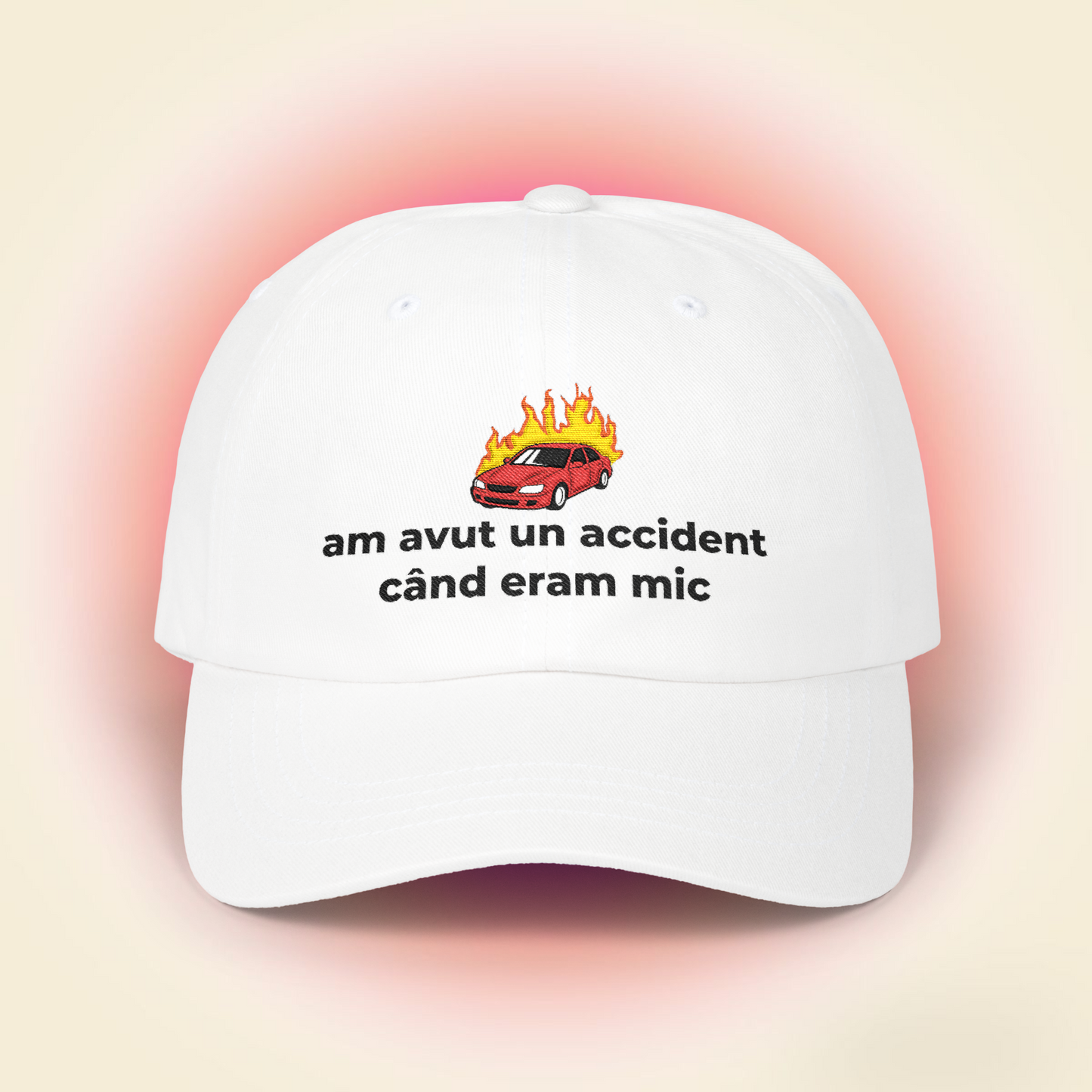 am avut un accident când eram mic - Șapcă
