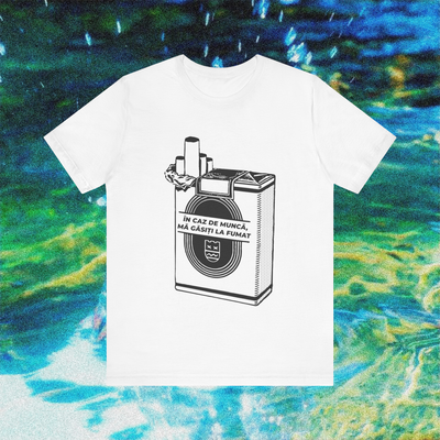 în caz de muncă, mă găsiți la fumat - Tricou Medium Fit