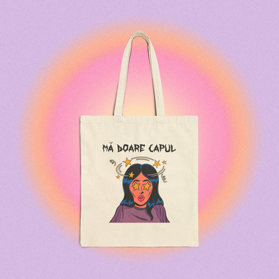 mă doare capul - Tote Bag