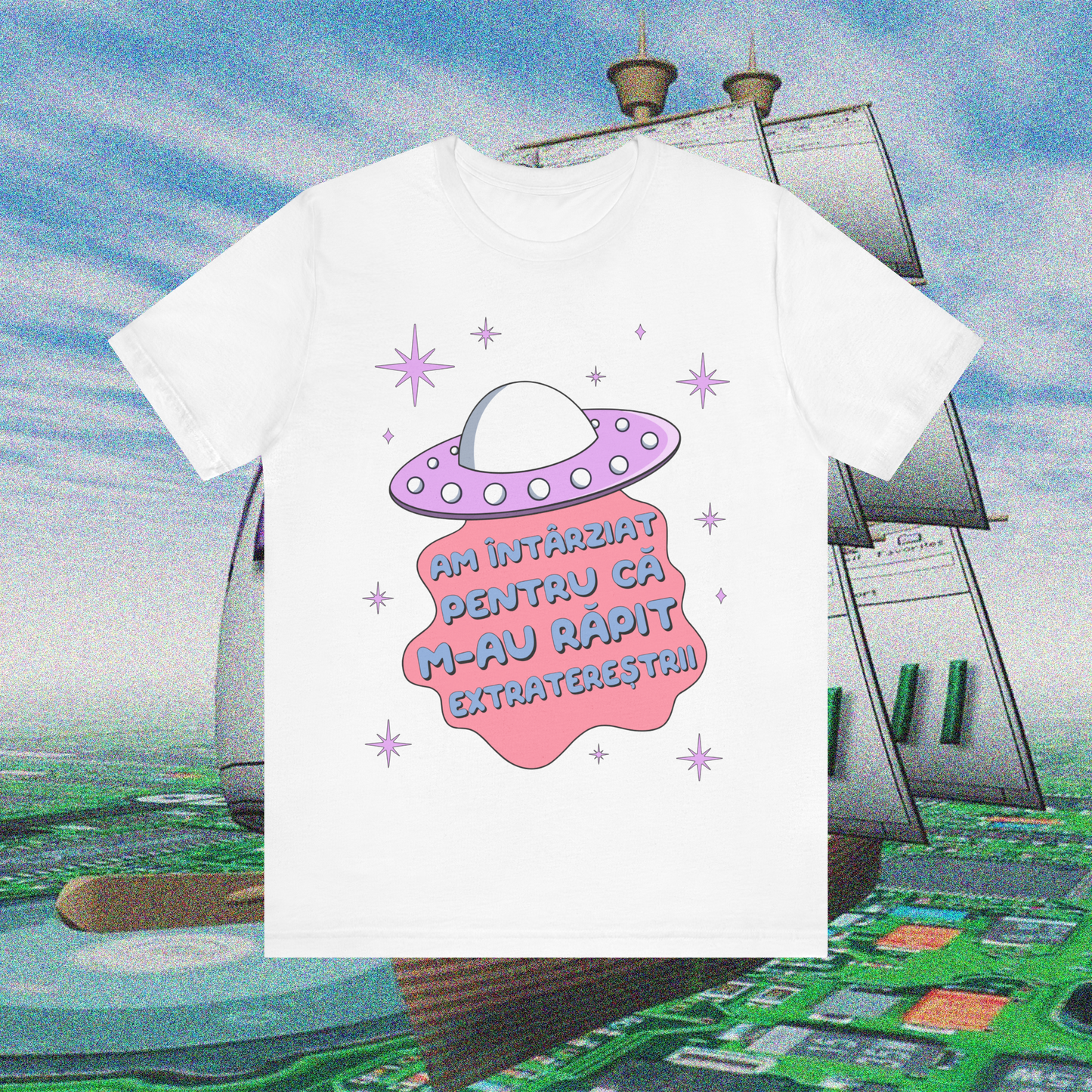 am întârziat pentru că m-au răpit extratereștrii - Tricou Medium Fit