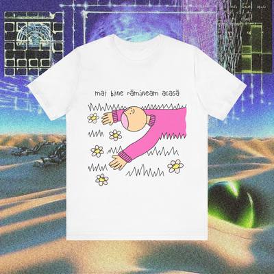 mai bine rămâneam acasă - Tricou Medium Fit