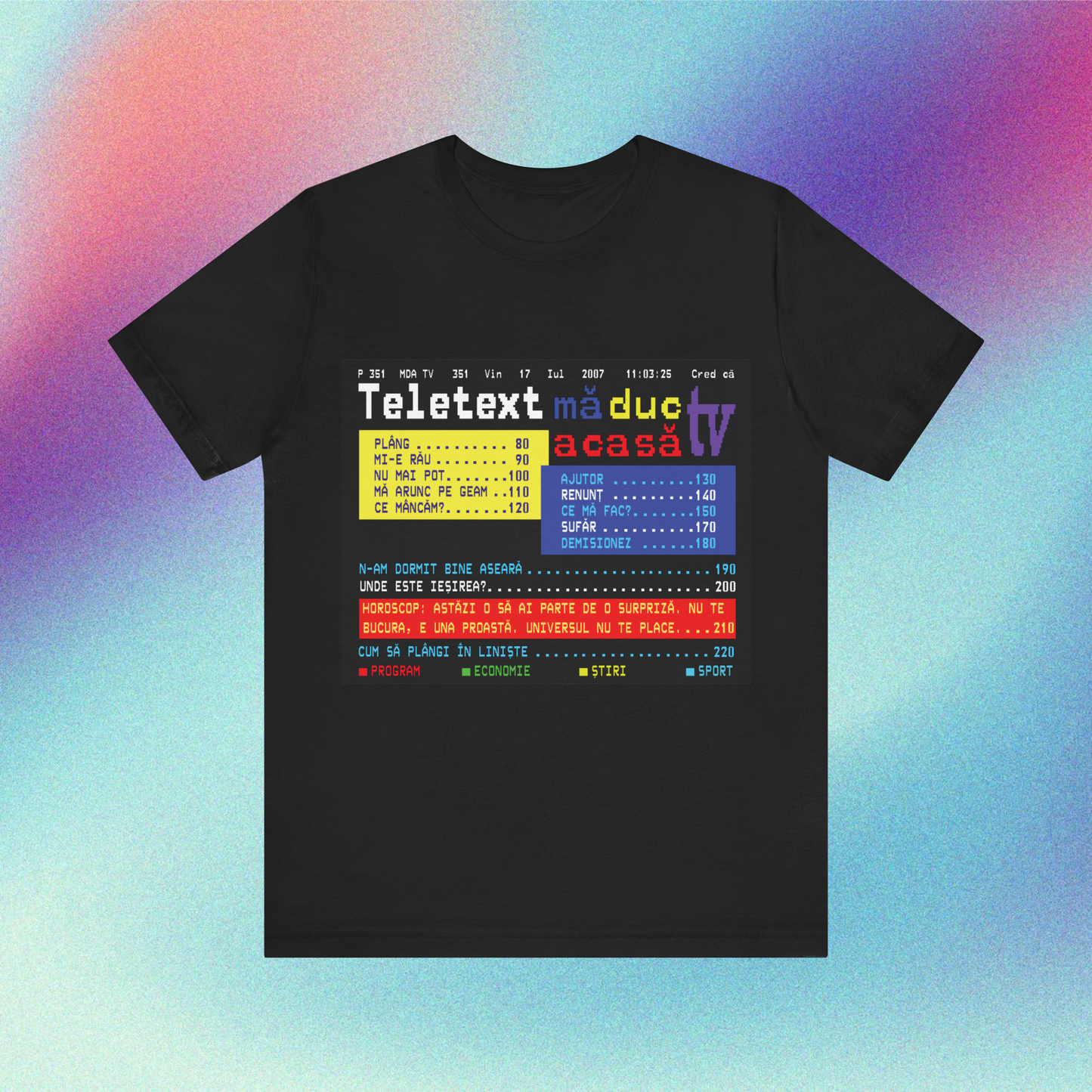 teletext - Tricou Medium Fit