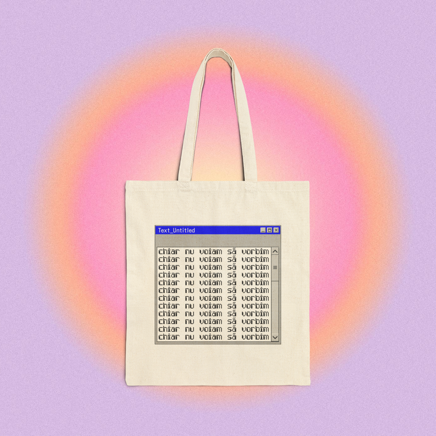 chiar nu voiam să vorbim - Tote Bag