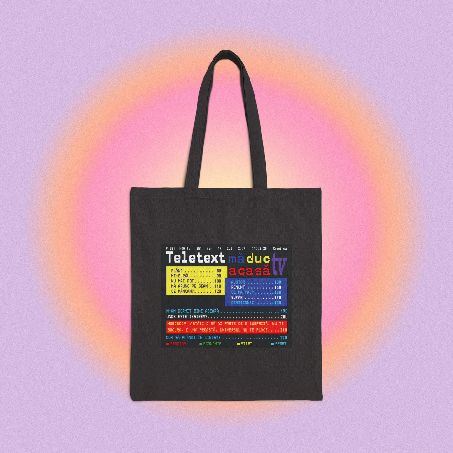 teletext - Tote Bag