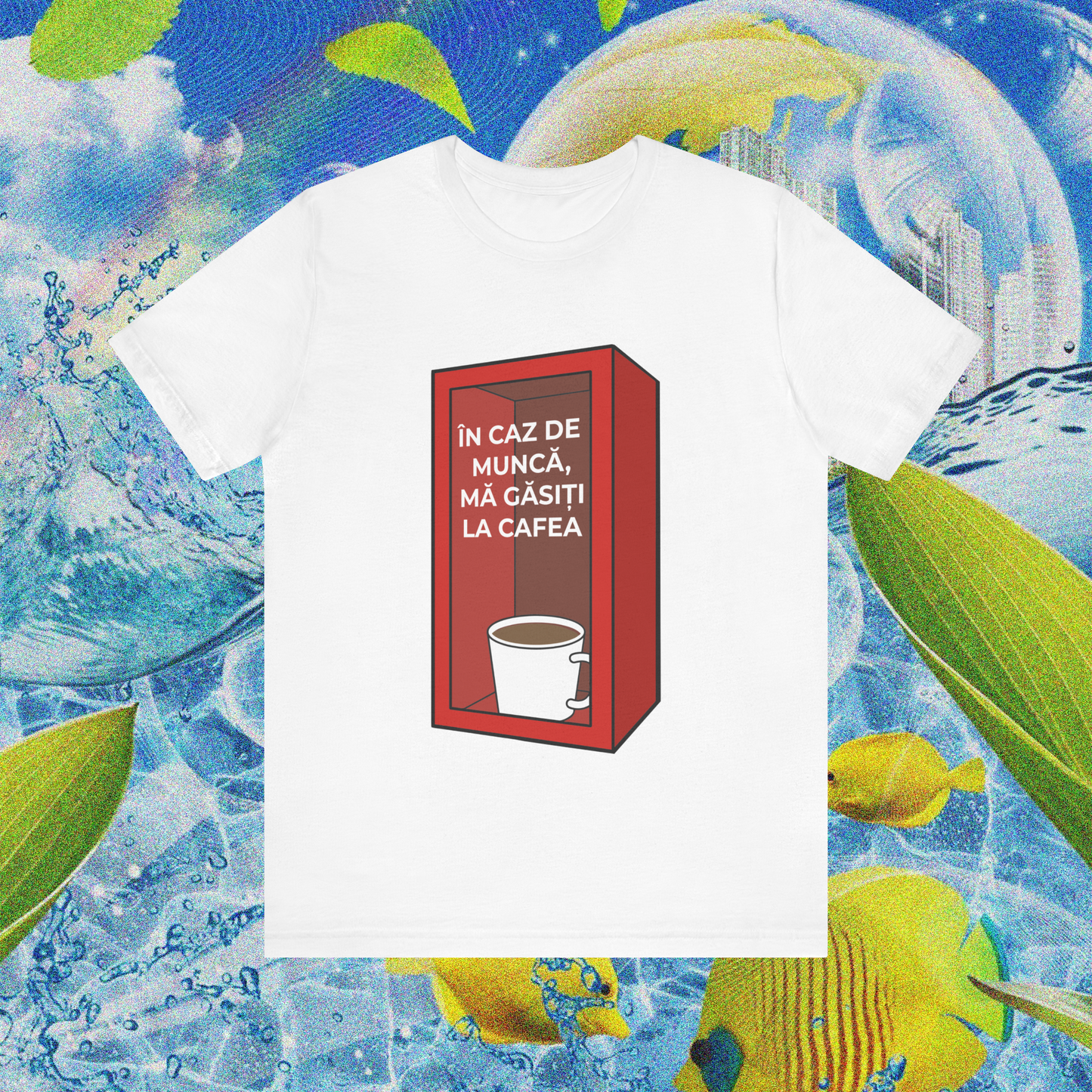 în caz de muncă, mă găsiți la cafea - Tricou Medium Fit