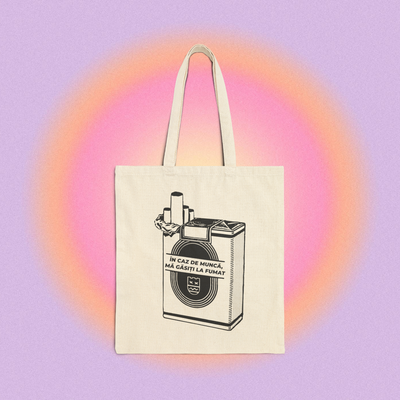 în caz de muncă, mă găsiți la fumat - Tote Bag