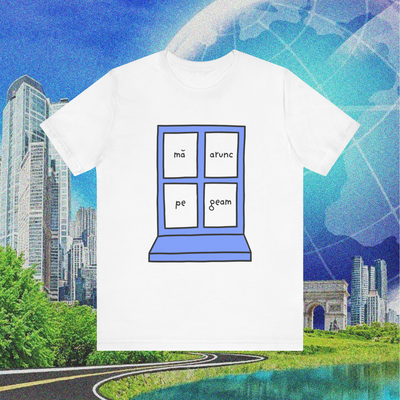 mă arunc pe geam - Tricou Medium Fit