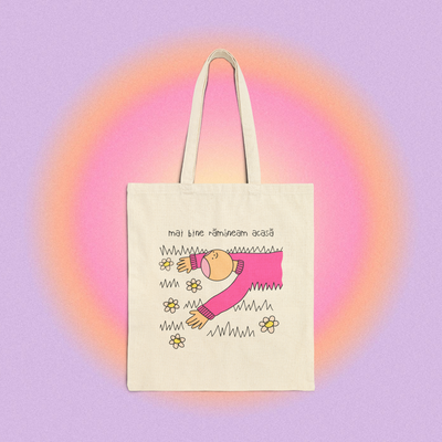 mai bine rămâneam acasă - Tote Bag