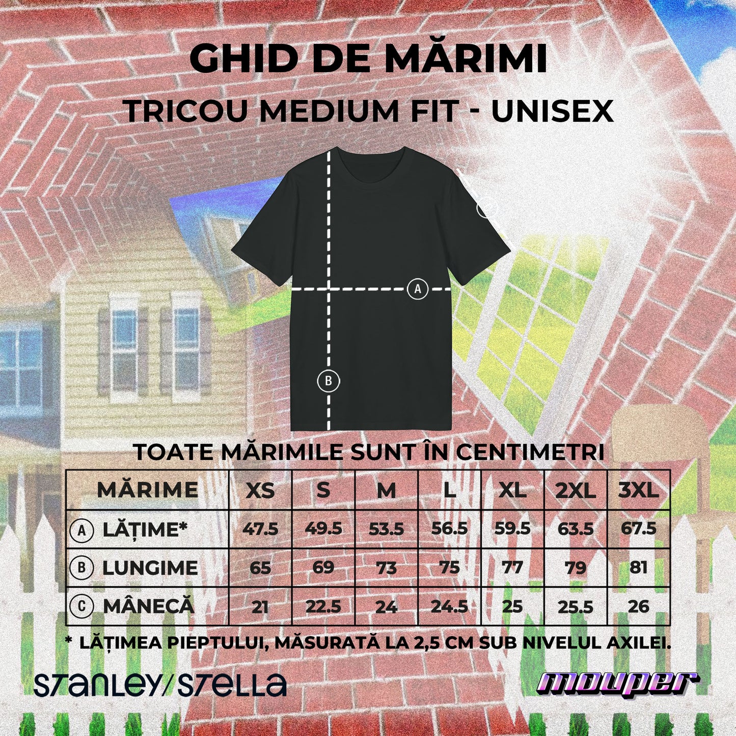 sunt bine - Tricou Medium Fit