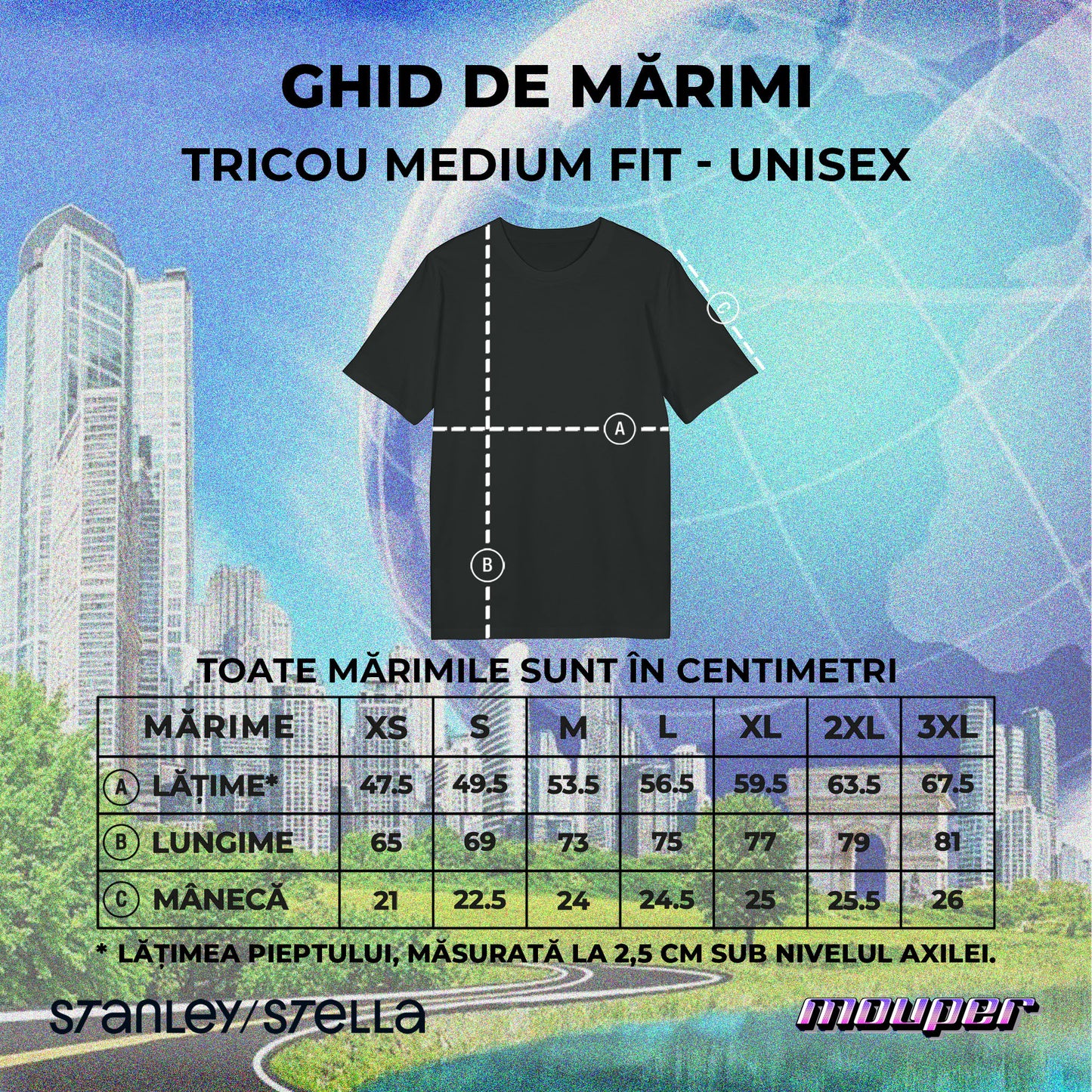 mă arunc pe geam - Tricou Medium Fit
