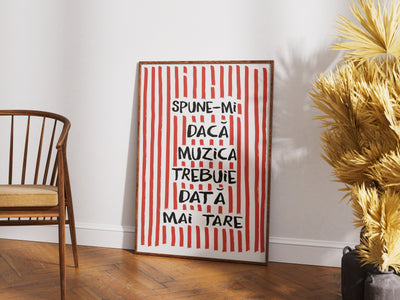 spune-mi dacă muzica trebuie dată mai tare - Poster